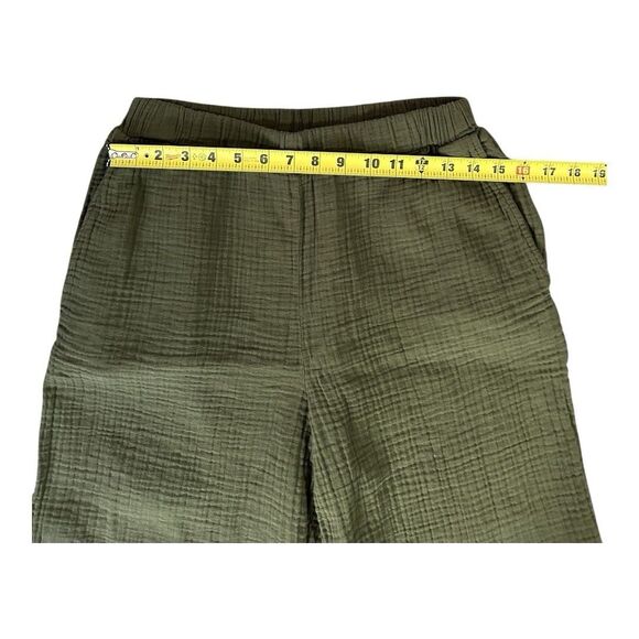 Xirena Pants Womens Medium Joggers Gauze Green Drawstring Cotton - Picture 3 of 8